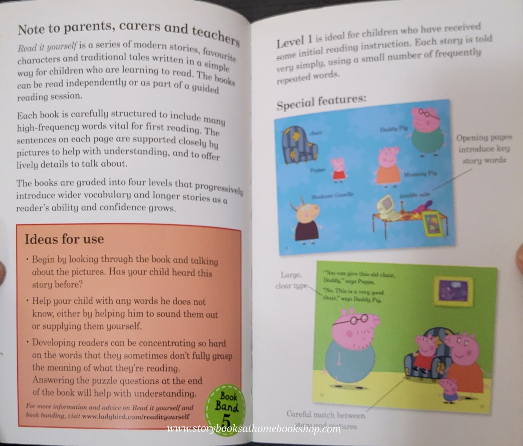 หนังสือนิทานปกอ่อน** 🍅🍓READ IT YOURSELF:PEPPA PIG DADDY PIG'S OLD CHAIR LEVEL1