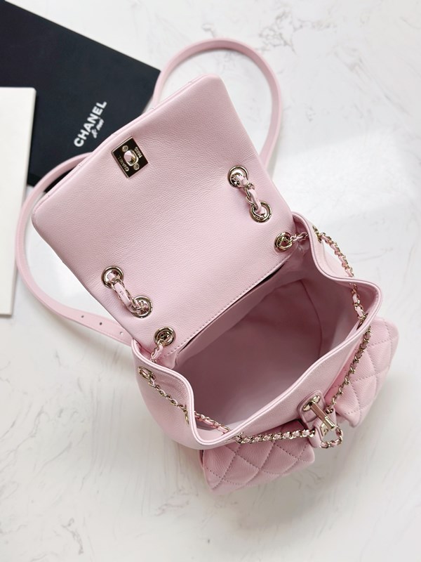 [Pre-order]Chanel Small Backpack In Grain Calfskin With Gold-Tone Metal Lilac งาน VIP คุณภาพที่ดีที่สุด