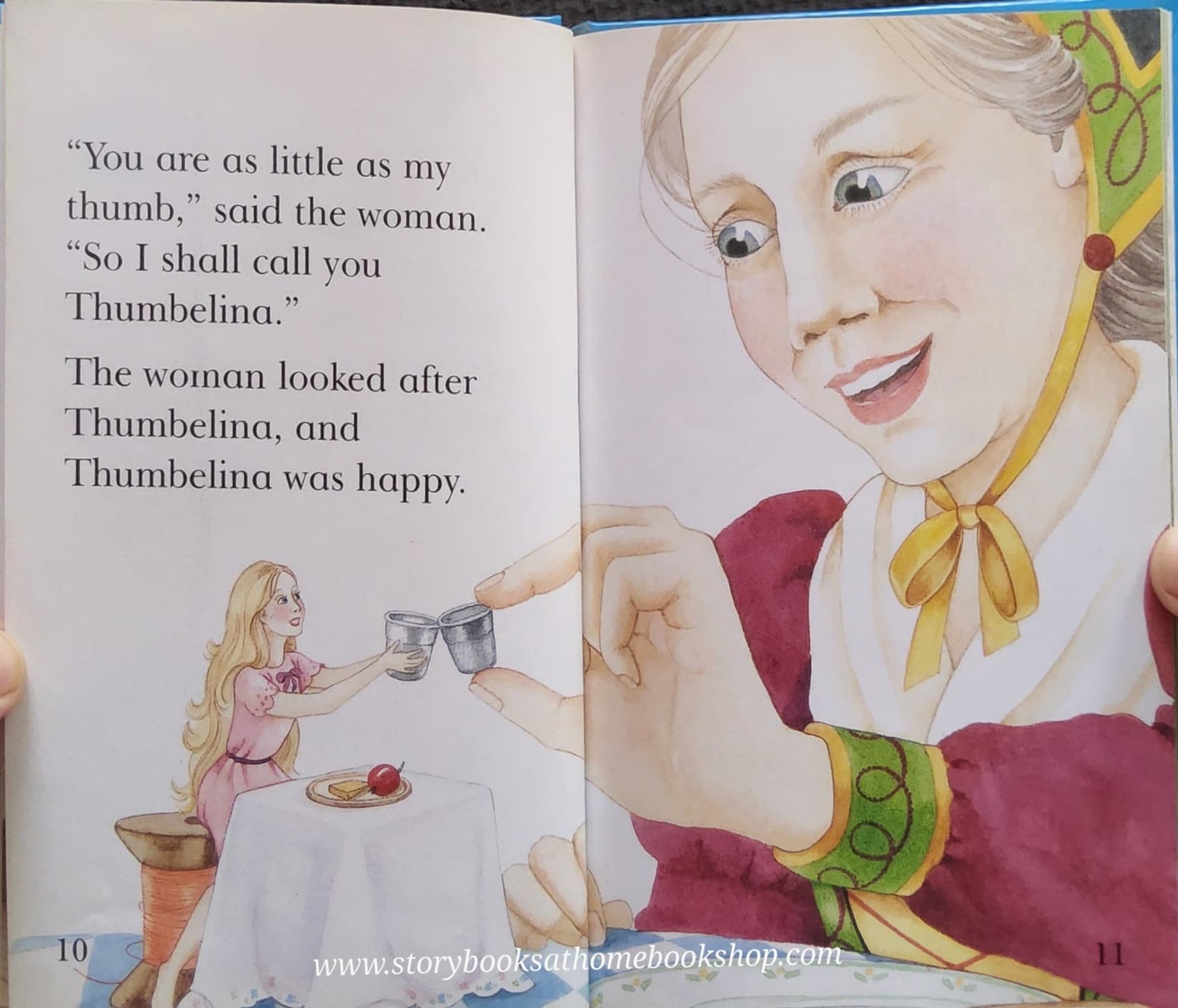 หนังสือนิทานปกแข็ง ** ♥️READ IT YOURSELF WITH LADYBIRD: THUMBELINA LEVEL 3