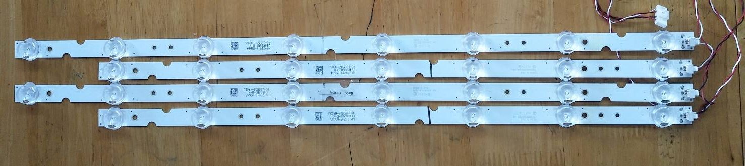หลอดแบ็คไลท์ TCL อะไหล่แท้/มือสองพร้อมใช้งาน รุ่นLED55P65US :LED55UE6000 :LED55SE5000 :55P8:55T6