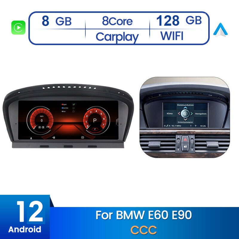 BMW 3 Series E60 CCC 8.8" จอแอนดรอยตรงรุ่น BRAND HDM Ram 8G Rom 128G