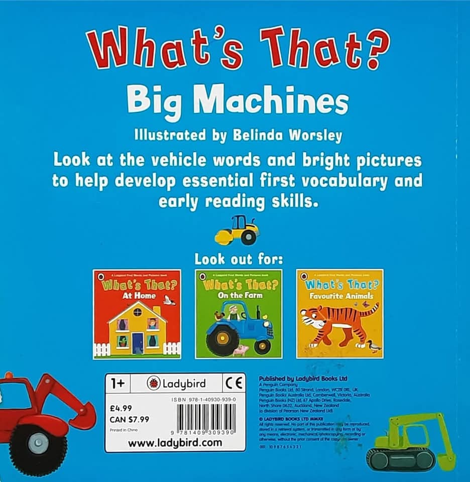 BOARD BOOK** 🍅🍓WHAT'S THAT? BIG MACHINES