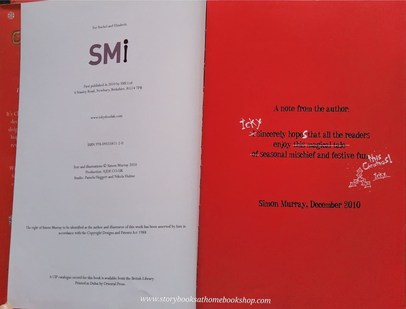 หนังสือนิทานปกแข็ง** 🍅🍅ICHY DOO DAH THE CHRISTMAS HOO HAH! BY SIMON MURRAY