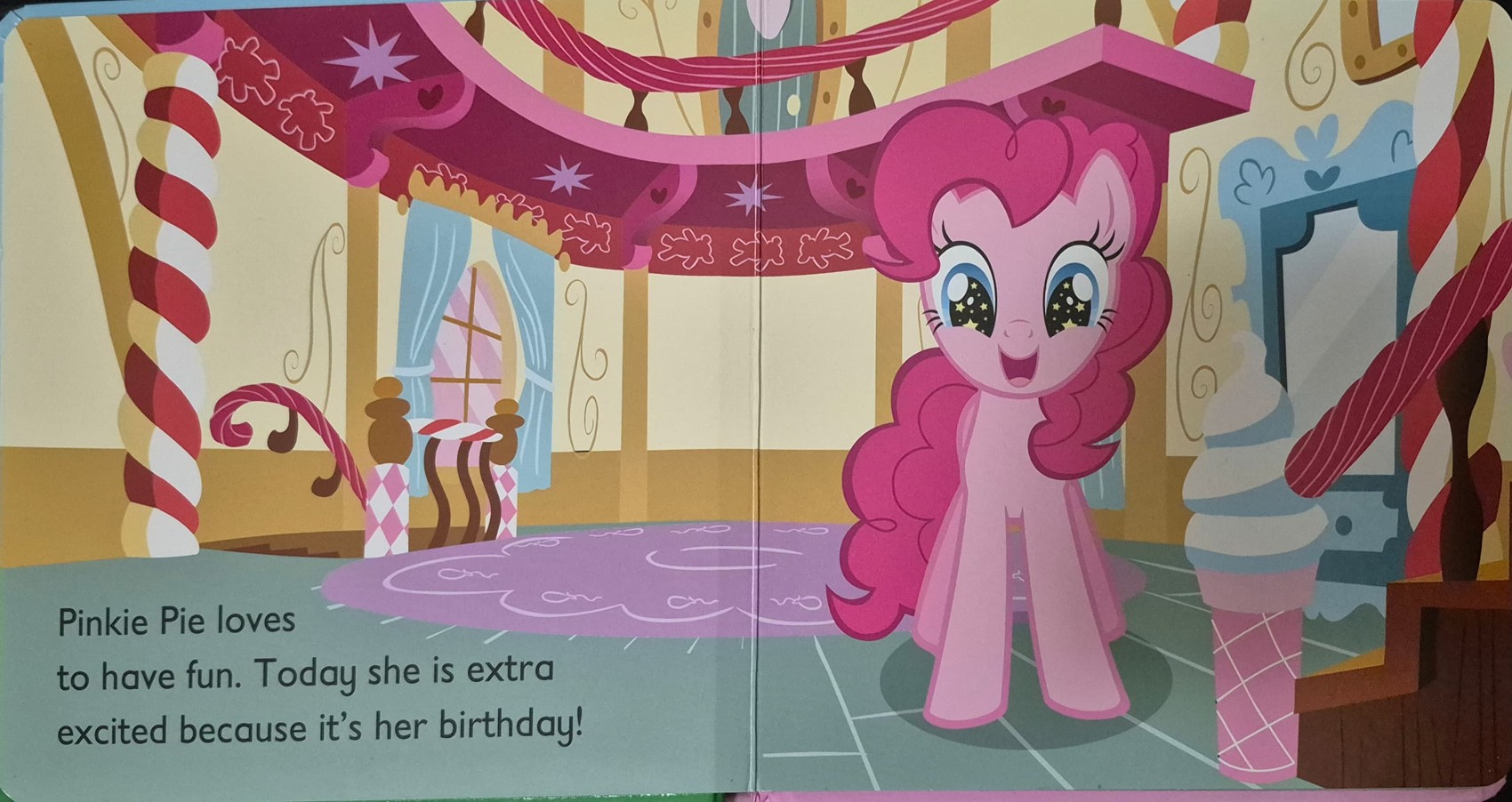 BOARD BOOK ** 🍅🍓MY LITTLE PONY:HAPPY BIRTHDAY, PINKIE PIE