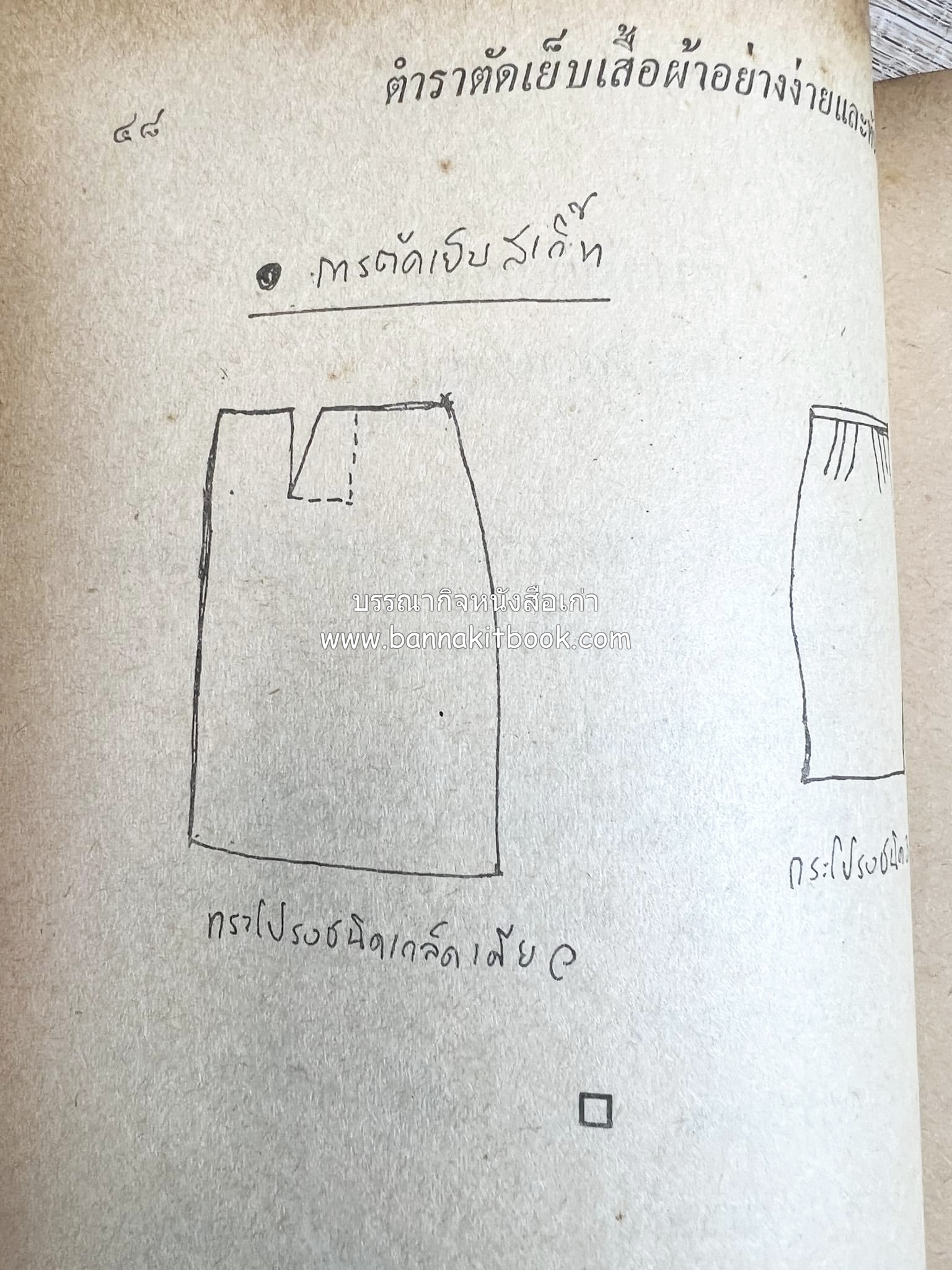 ตำราตัดเสื้อด้วยตนเอง (มีแพทเทิร์นแบบเสื้อให้ด้วย) โดย : 'นิตยาภรณ์' - ลำจวน มงคลรัตน์.