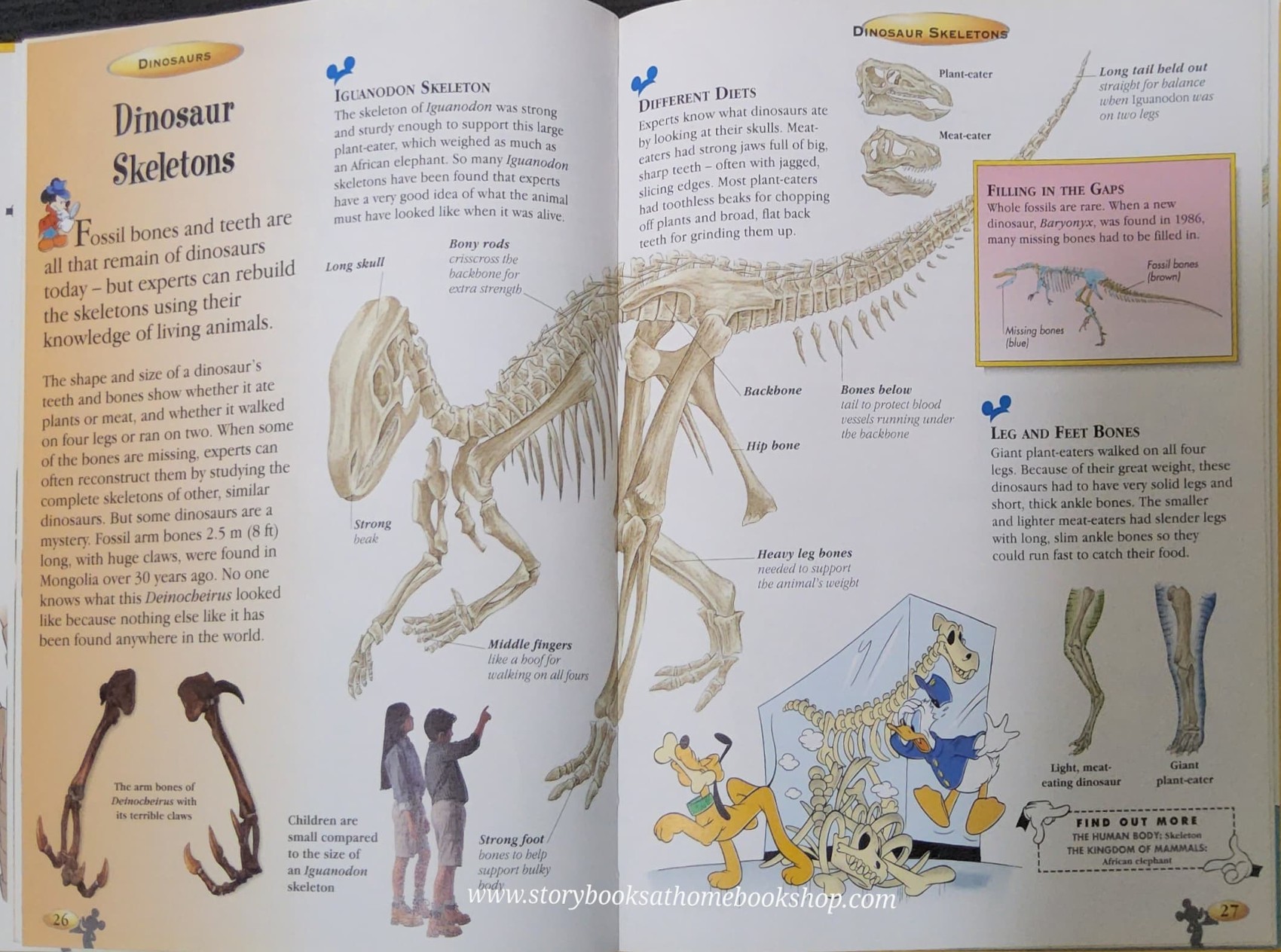 KNOWLEDGE BOOK** ♥️DISNEY THE WONDERFUL WORLD OF KNOWLEDGE: DINOSAURS