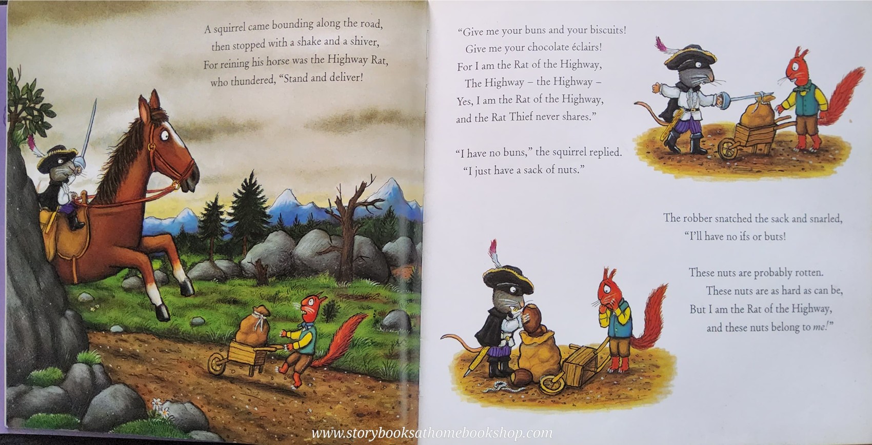 หนังสือนิทานปกอ่อน** 🍅THE HIGHWAY RAT BY JULIA DONALDSON.AXEL SCHEFFLER
