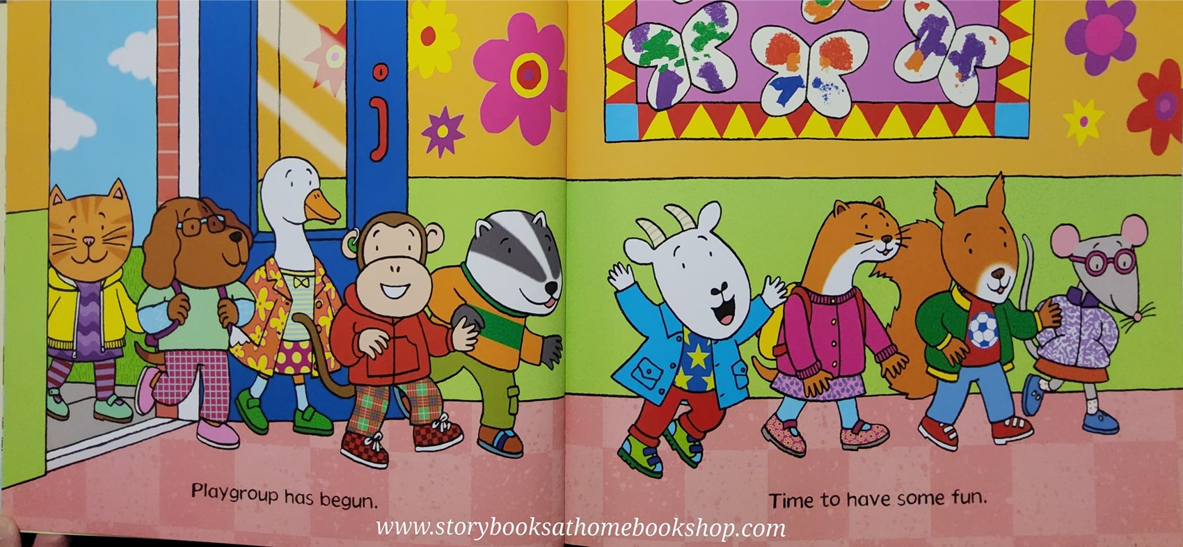 หนังสือนิทานปกอ่อน** ♥️GOAT GOES TO PLAYGROUP BY JULIA DONALDSON.NICK SHARRATT♥️