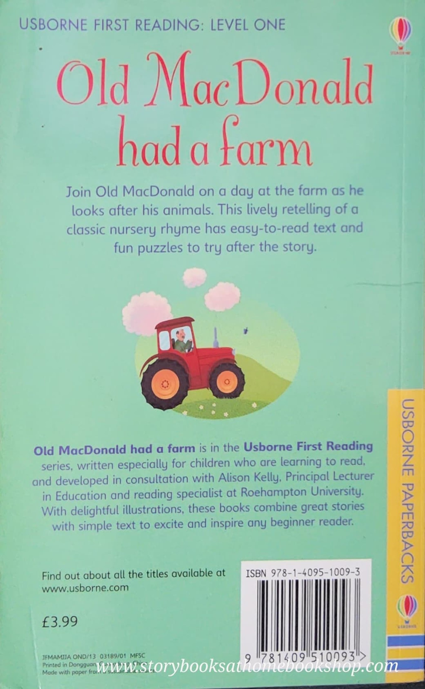 หนังสือนิทานปกอ่อน** ♥️USBORNE FIRST READING:OLD MACDONALD HAD A FARM