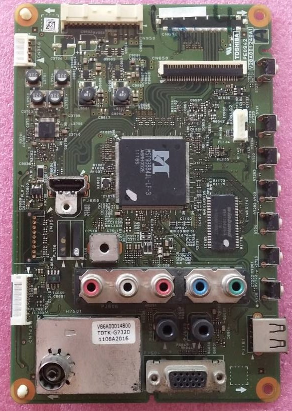 เมนบอร์ดทีวี โตชิบ้า TOSHIBA ของแท้มือสองถอดจากเครื่อง ใช้กับรุ่น24PB2T 24PB1T