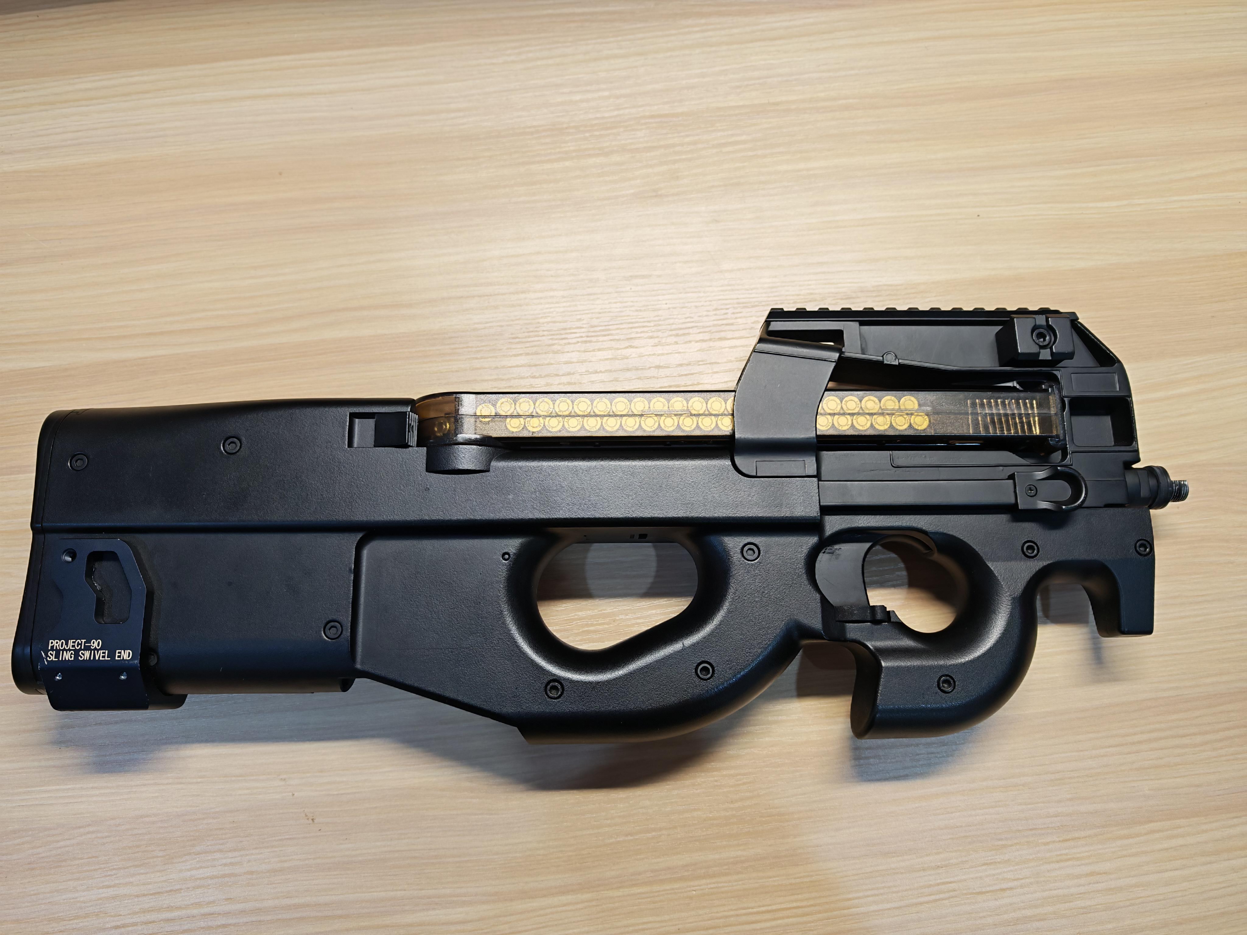 Double Bell 810 P90 แต่งภายใน AEG BB Gun บีบีกัน Airsoft Gun ปืนอัดลม ปืนยาวไฟฟ้า มือสอง