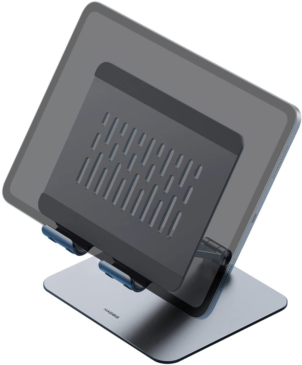 [ออกใบกำกับภาษีได้]พร้อมส่งจาก กทม Hagibis ips01 แท็บเล็ตขาตั้งขาตั้ง iPad แบบปรับความสูงอลูมิเนียมสำหรับ iPad Pro 9.7, 10.5, 12.9 Air Mini Kindle สวิทช์