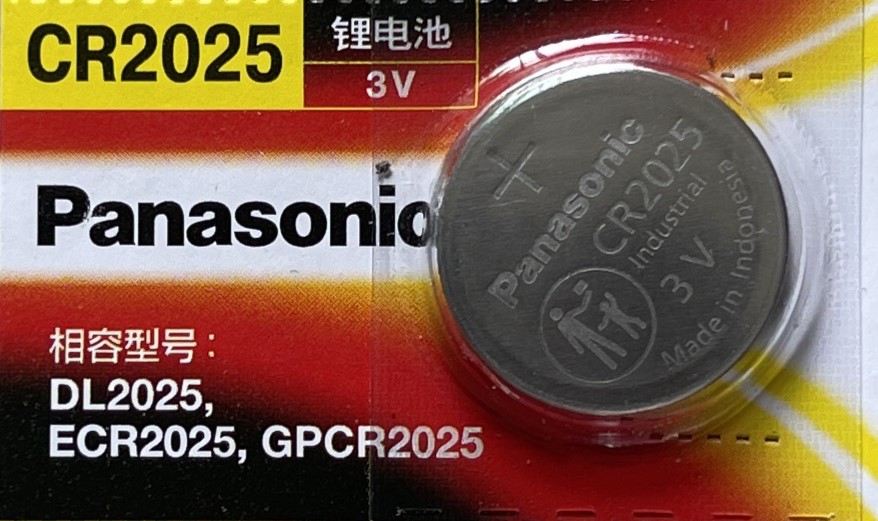 ถ่าน Panasonic CR2025 3V (5 ก้อน) ถ่านแท้ 100% Made in Indonesia