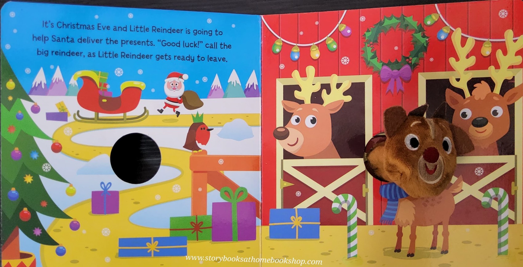 FINGER PUPPET BOARD BOX** ð
ð
REINDEER'S FIRST FLIGHT FINGER PUPPET FUN BOOK