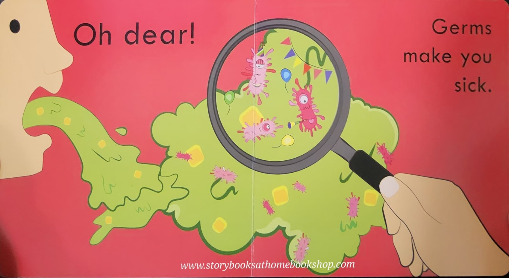 BOARD BOOK** 🍅A GERM'S JOURNEY DIRTY HANDS! CLEAN HANDS!