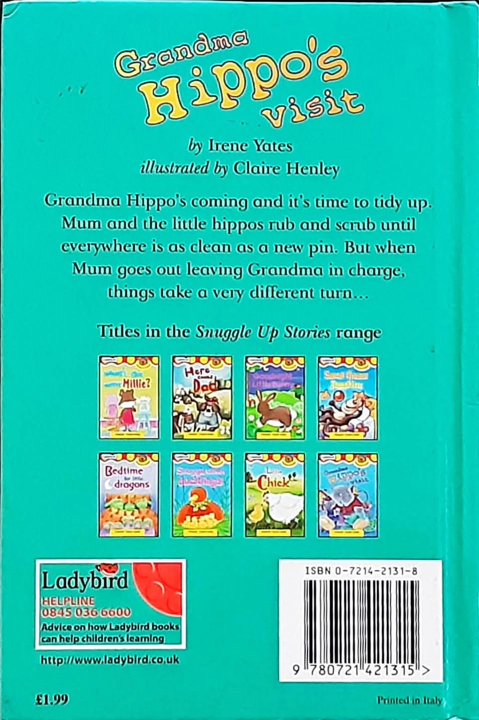 หนังสือนิทานปกแข็ง** 🍅🍓Grandma Hippo's Visit