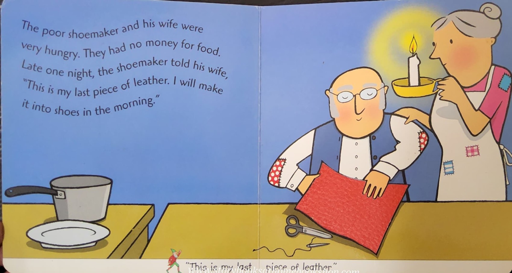 TOUCH AND FEEL BOARD BOOK ** 🍅🍓 THE ELVES AND THE SHOEMAKER