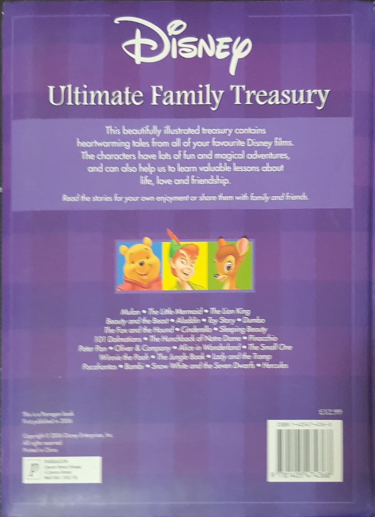 หนังสือนิทานปกแข็ง** 🍅🍓DISNEY ULTIMATE FAMILY TREASURY 75 CLASSIC DISNEY STORIES
