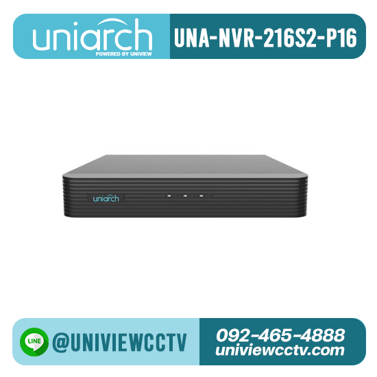 เครื่องบันทึก UNIARCH รุ่น NVR-216S2-P16 จำนวน 16 ช่อง