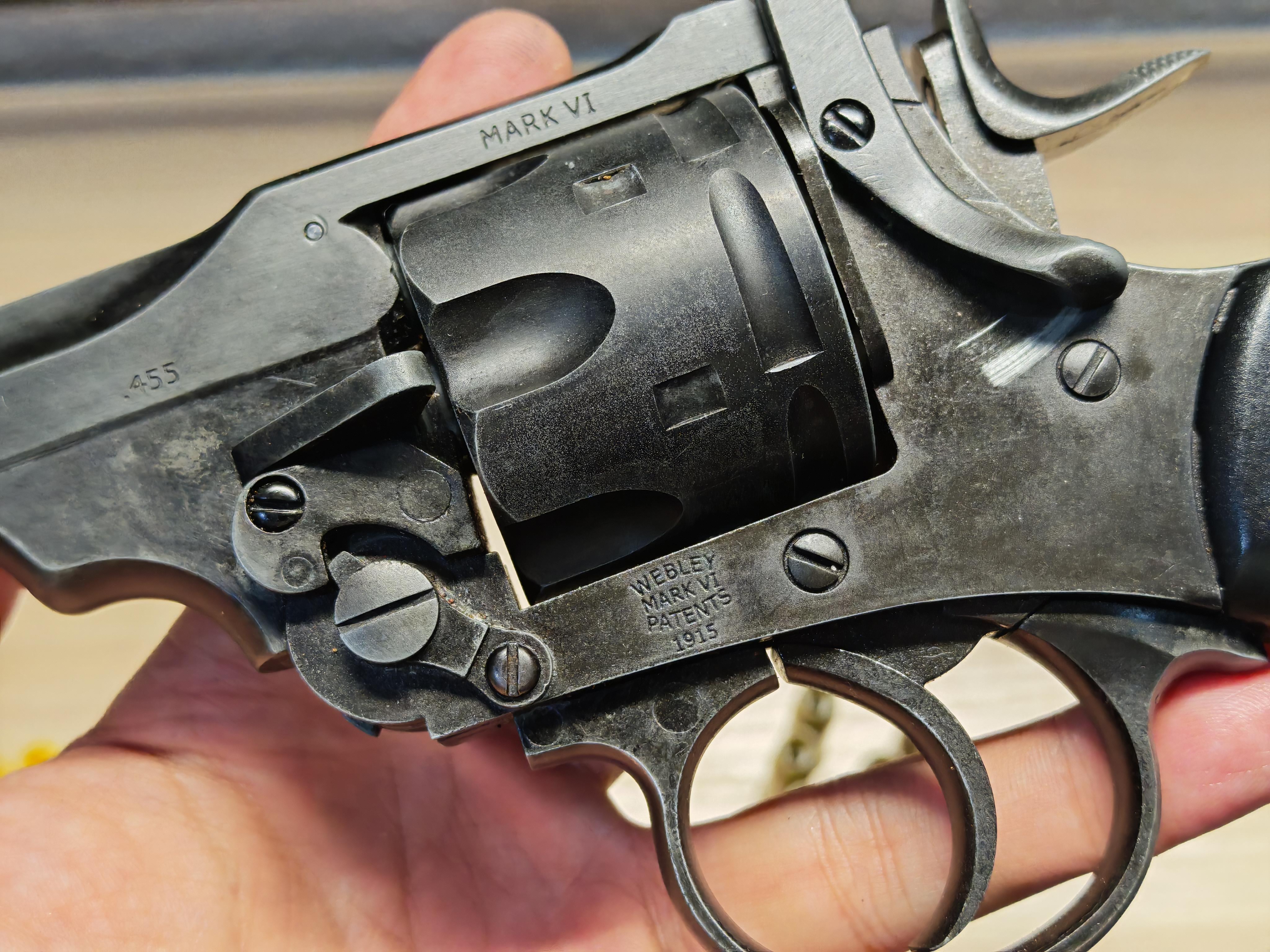 Wingun Webley MkVI .455 4 Revolver ลูกโม่ Co2 BB Gun บีบีกัน Airsoft Gun ปืนอัดลม ปืนสั้นแก๊ส มือสอง