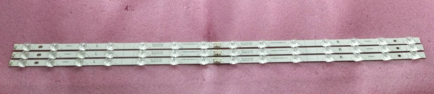 หลอดเเบล็คไลทน์ทีวี ไฮเซ็น HISENSE หลอดใหม่โรงงาน รุ่น43A6500G 1ชุดมี3แถว 14 LED 3v