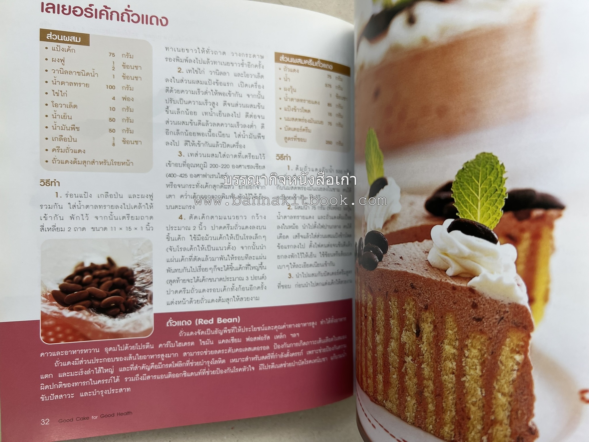สูตรเค้กดีมีประโยชน์ 60 สูตร (Good Cake for Good Health) โดย : วนิดา คุ้มอนุวงศ์ และนิลุบล เรืองทอง.