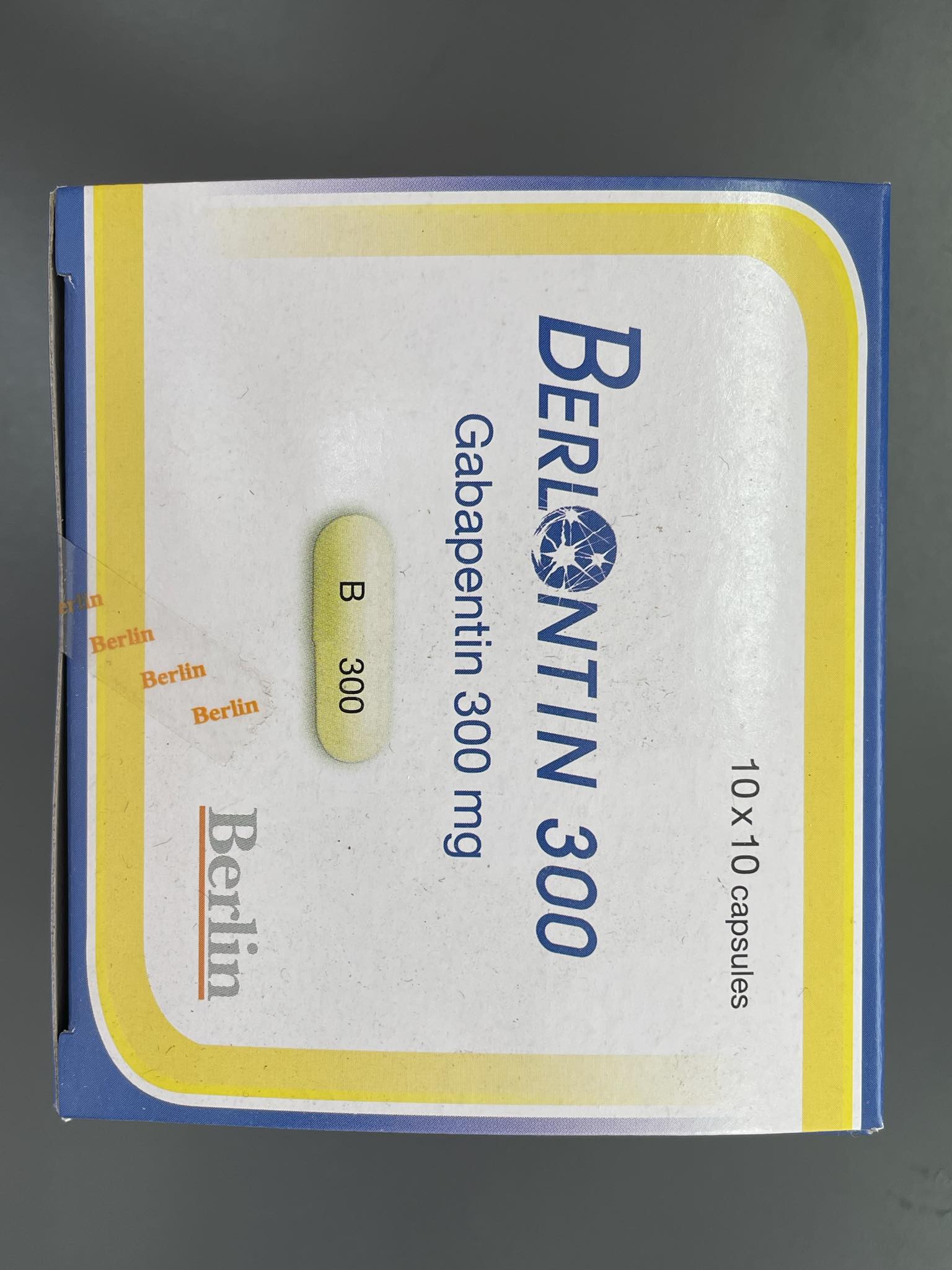 Berlontin 300 mg 1 กล่อง 100 เม็ด
