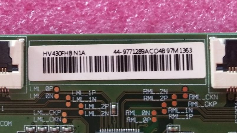 ทีคอน ซัมซุง (T-CON Samsung) ของแท้ถอดจากเครื่อง รุ่น UA43N5003AKXXT พาร์ท HV430FHB-N1A 47-6021139