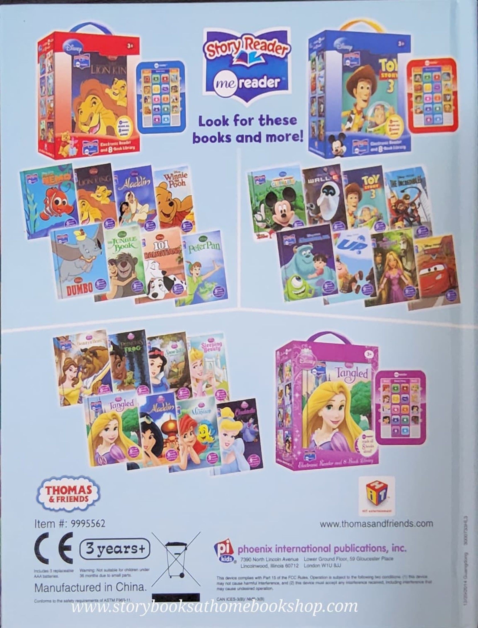 หนังสือนิทานปกแข็ง ** 🍅🍓 STORY READER:THOMAS&FRIENDS :RIDE WITH THOMAS