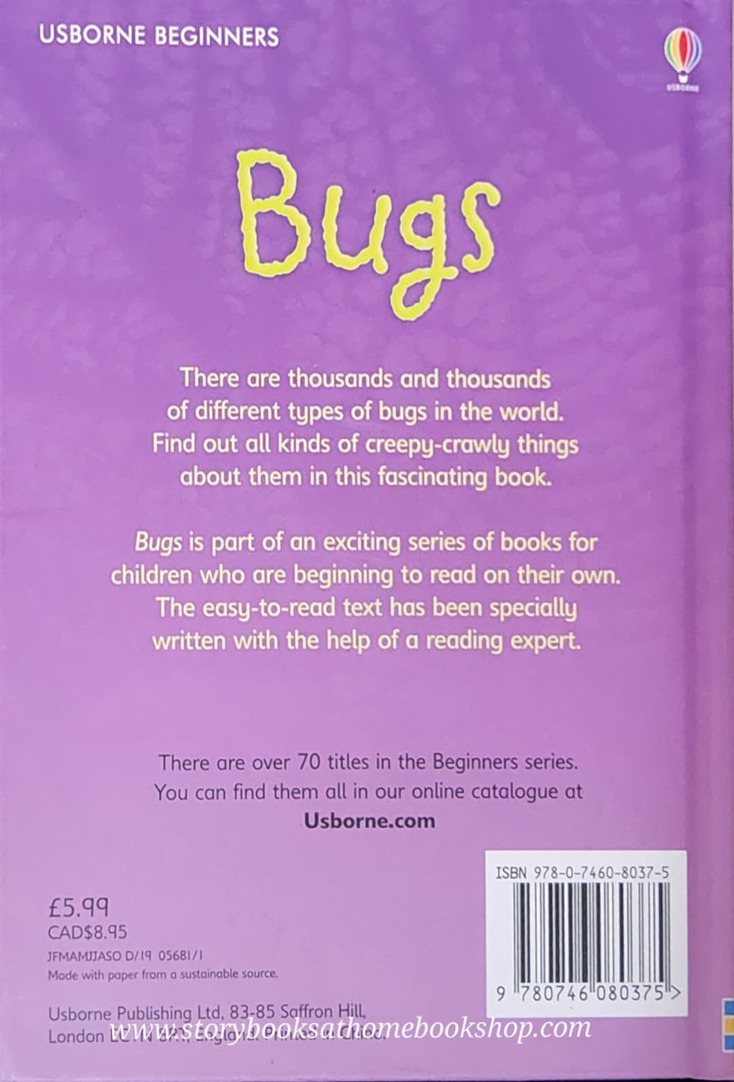 KNOWLEDGE BOOK** ♥️♥️USBORNE BUGS