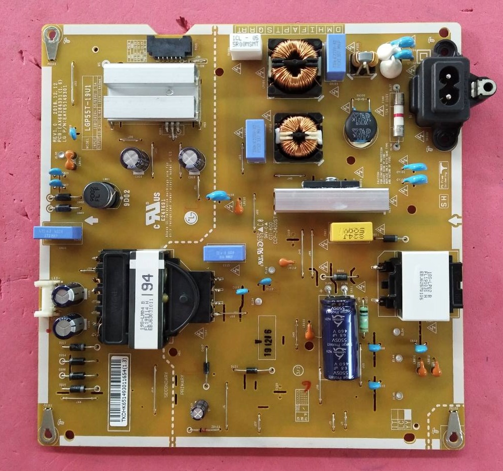POWER SUPPLY LG (แอลจี) มือสองพร้อมใช้งาน พาร์ทEAY65149301 EAY65149308 EAX68284301 ใช้กับรุ่น 55UM7290 55UQ7500 และรุ่นอื่นที่พาร์ทเหมือนกัน