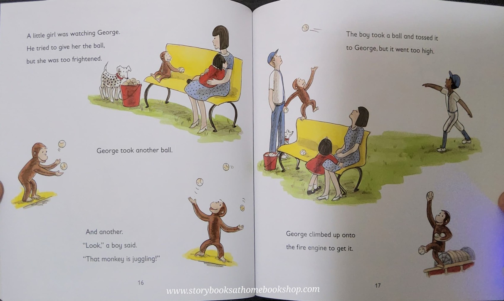 หนังสือนิทานปกอ่อน** 🍅🍓Curious George and the Fire-fighters by MARGRET&H.A.REY