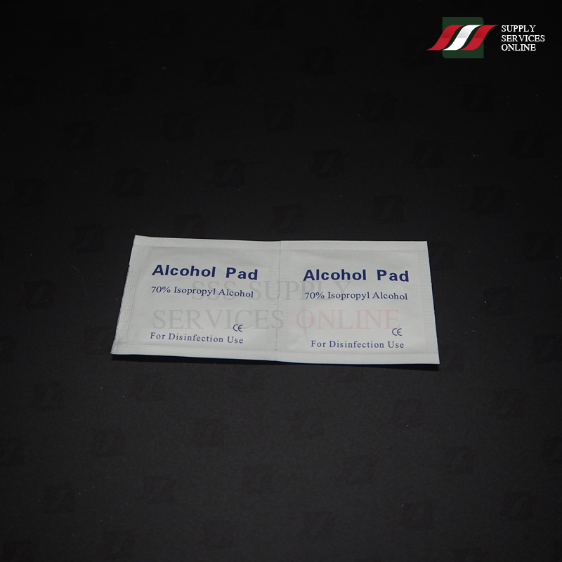 Alcohol pad 75% แอลกอฮอล์สแผ่น สำหรับทำความสะอาด เพื่อทำการฆ่าเชื้อ 100ชิ้น/กล่อง