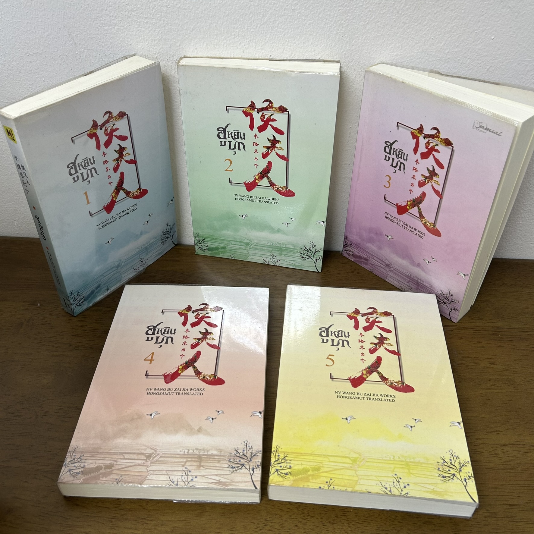 ฮูหยินบุก เล่ม 1-5 จบ ครบชุด ... หนู่หวางปู่ไจ้เจี่ย (มือสอง) นิยาย โรแมนติก ห้องสมุด แปลจีน
