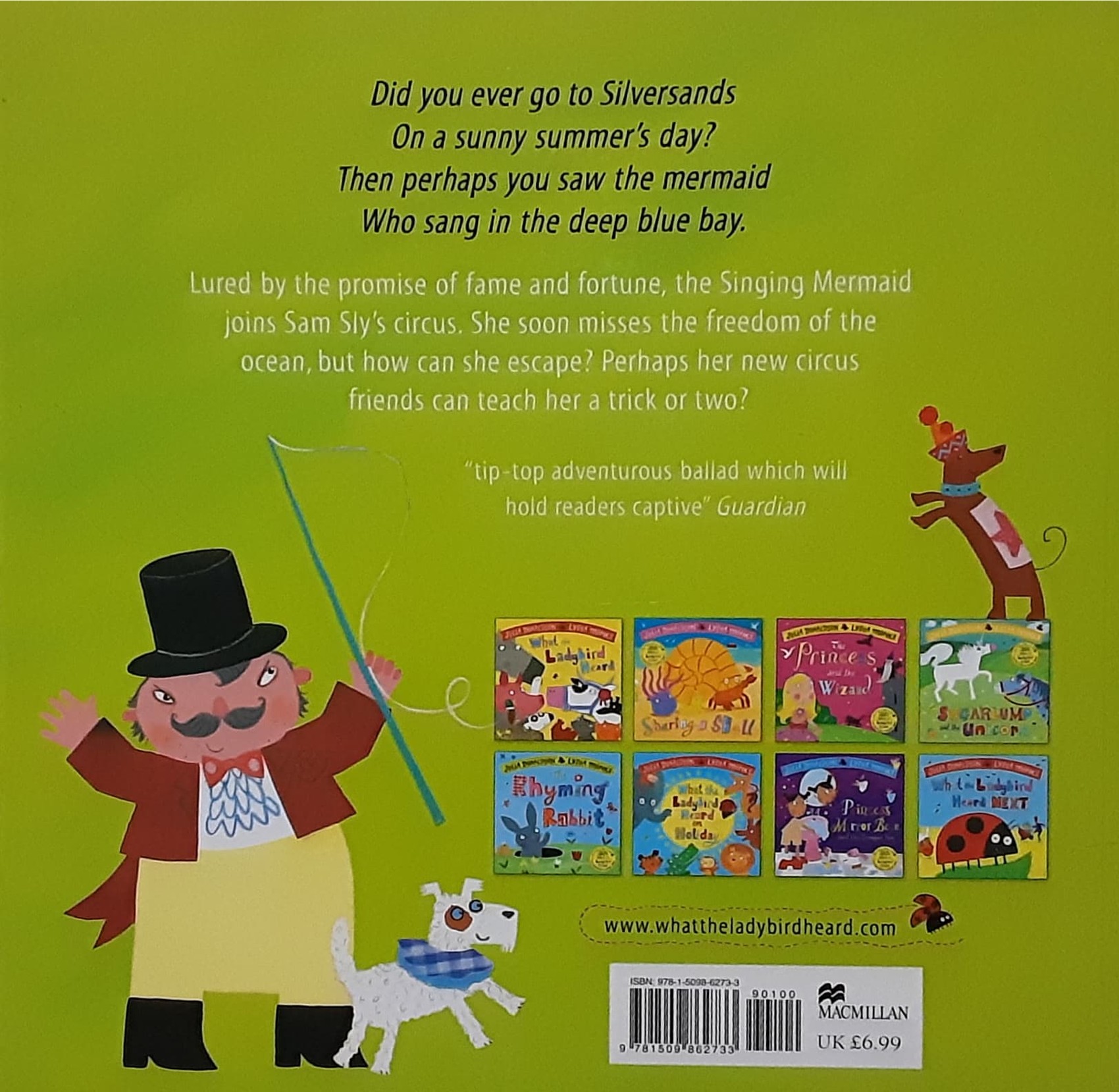 หนังสือนิทานปกอ่อน** THE SINGING MERMAID BY JULIA DONALDSON.LYDIA MONKS