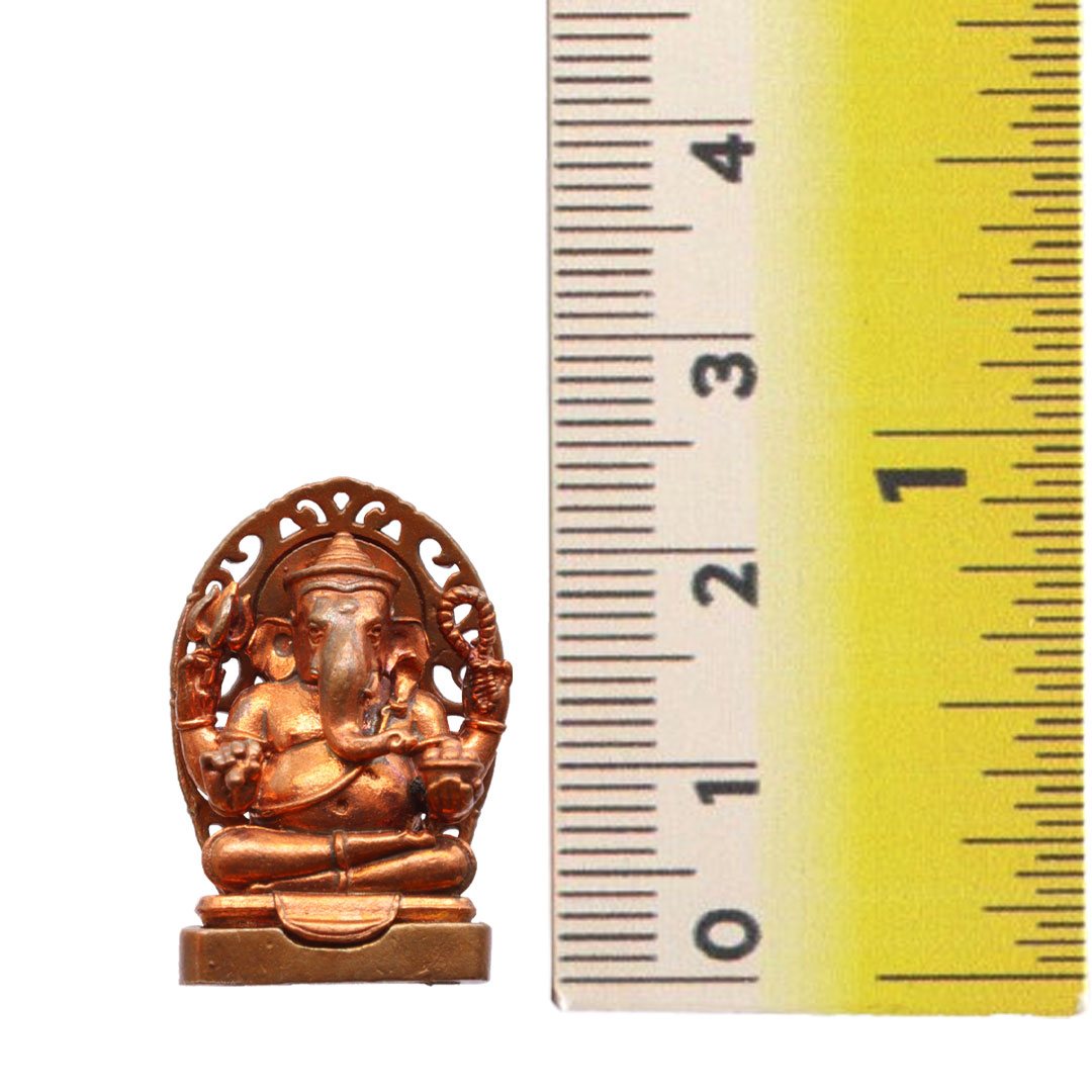 พระพิฆเนศหลังตรา สธ. 50ปี คณะศึกษาศาสตร์ ม.ศิลปากร ปี2548 เนื้อทองแดง เลข ๑๓๔๐