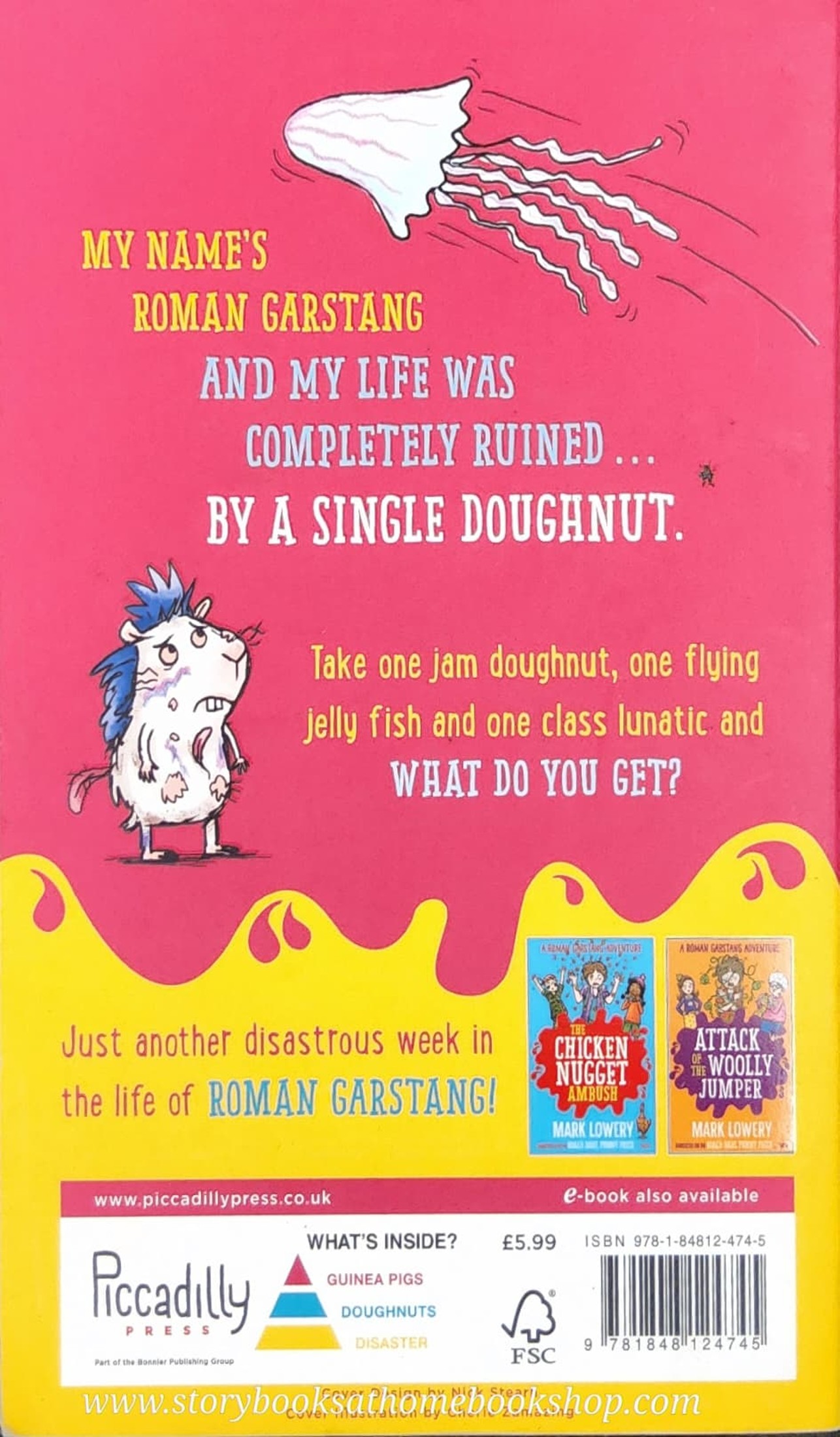 วรรณกรรมเยาวชน ** **หนังสือนิทานปกอ่อน** 🍅🍅THE JAM DOUGHNUT THAT RUINED MY LIFE BY MAKE LOWERY