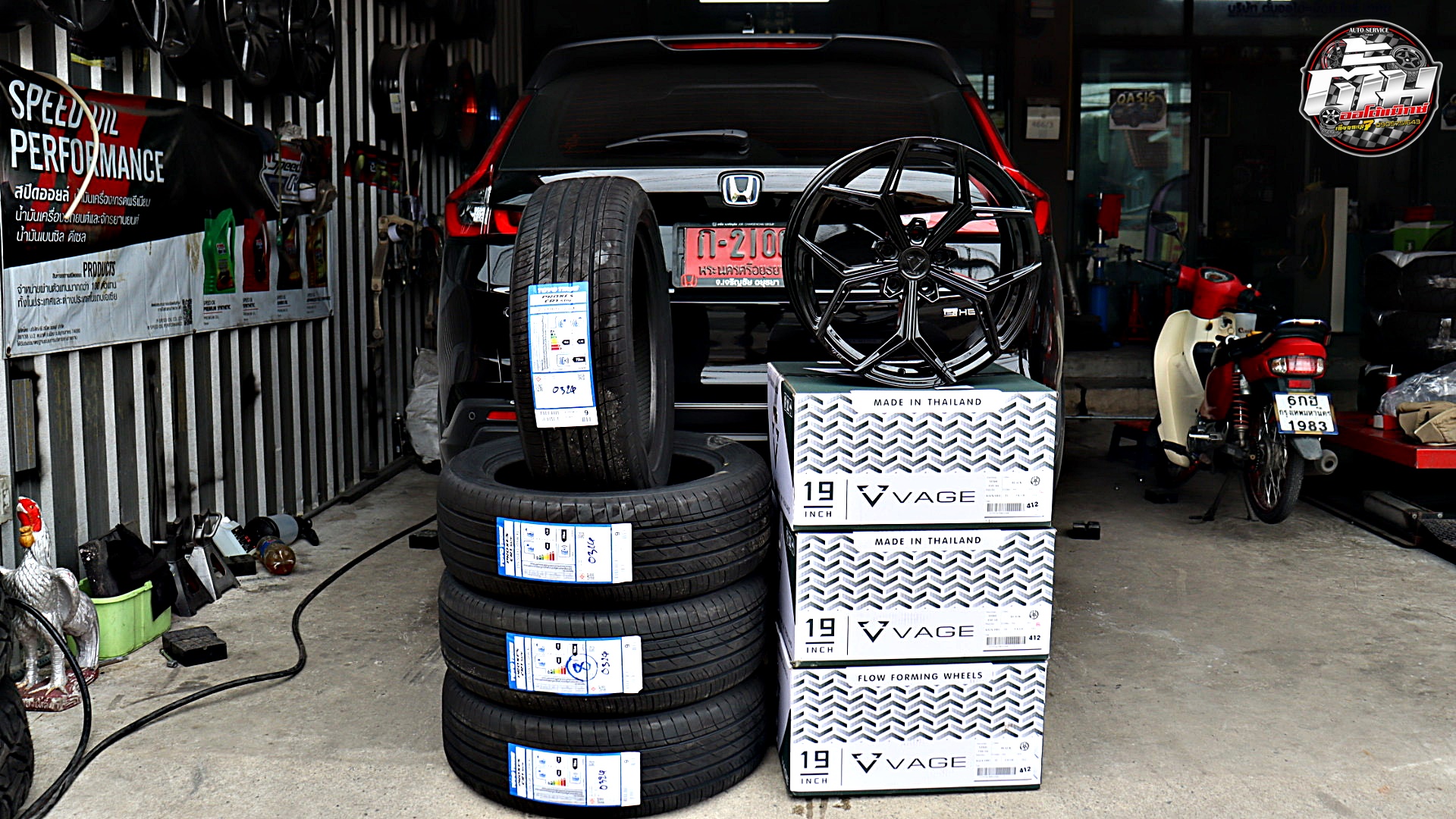 ALL New HONDA CRV เปลี่ยนล้อยาง ล้อ VAGE VFX01 ขอบ19นิ้ว ยาง TOYO PROXES CR1 235/55R19 105W