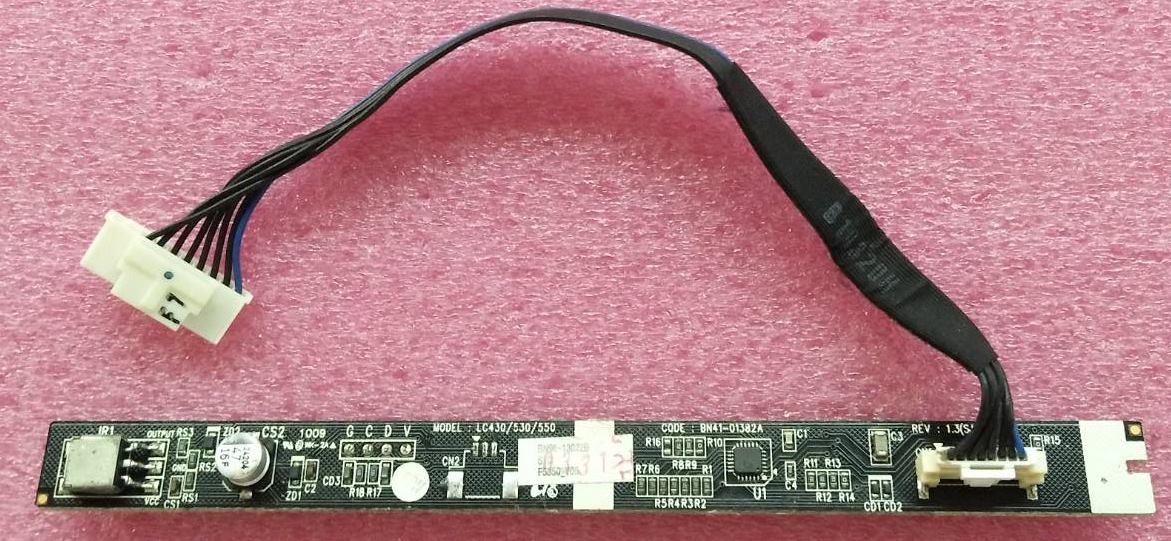 SAMSUNG (ซัมซุง) แผงรับรีโมท/ตัวรับรีโมททีวีซัมซุง/คีย์ทัช/คีย์คอนโทรล TV SAMSUNG (ซัมซุง) อะไหล่แท้/ของถอดพร้อมใช้งาน พาร์ท BN96-13022B BN41-01382A