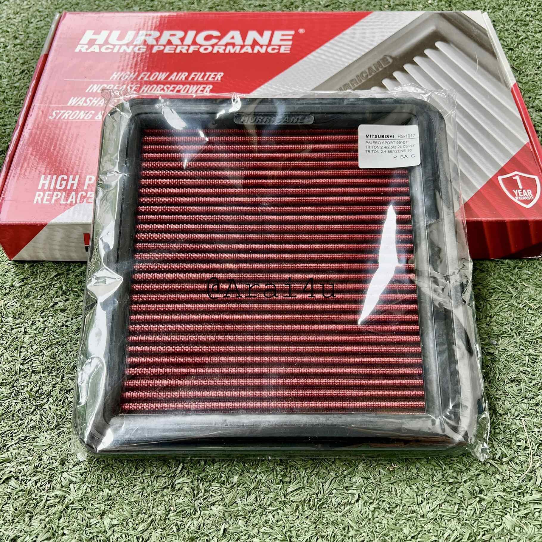HURRICANE กรองอากาศ ผ้า MITSUBISHI TRITON 03-13 ดีเซล/แบนซิน