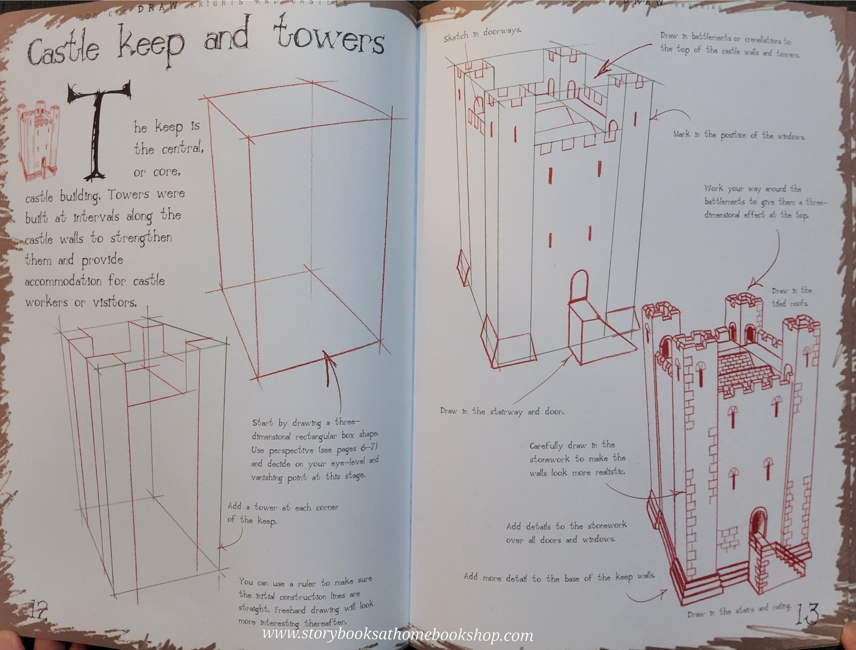 ACTIVITIES BOOK** 🍅🍓HOW TO DRAW KNIGHTS AND CASTLES