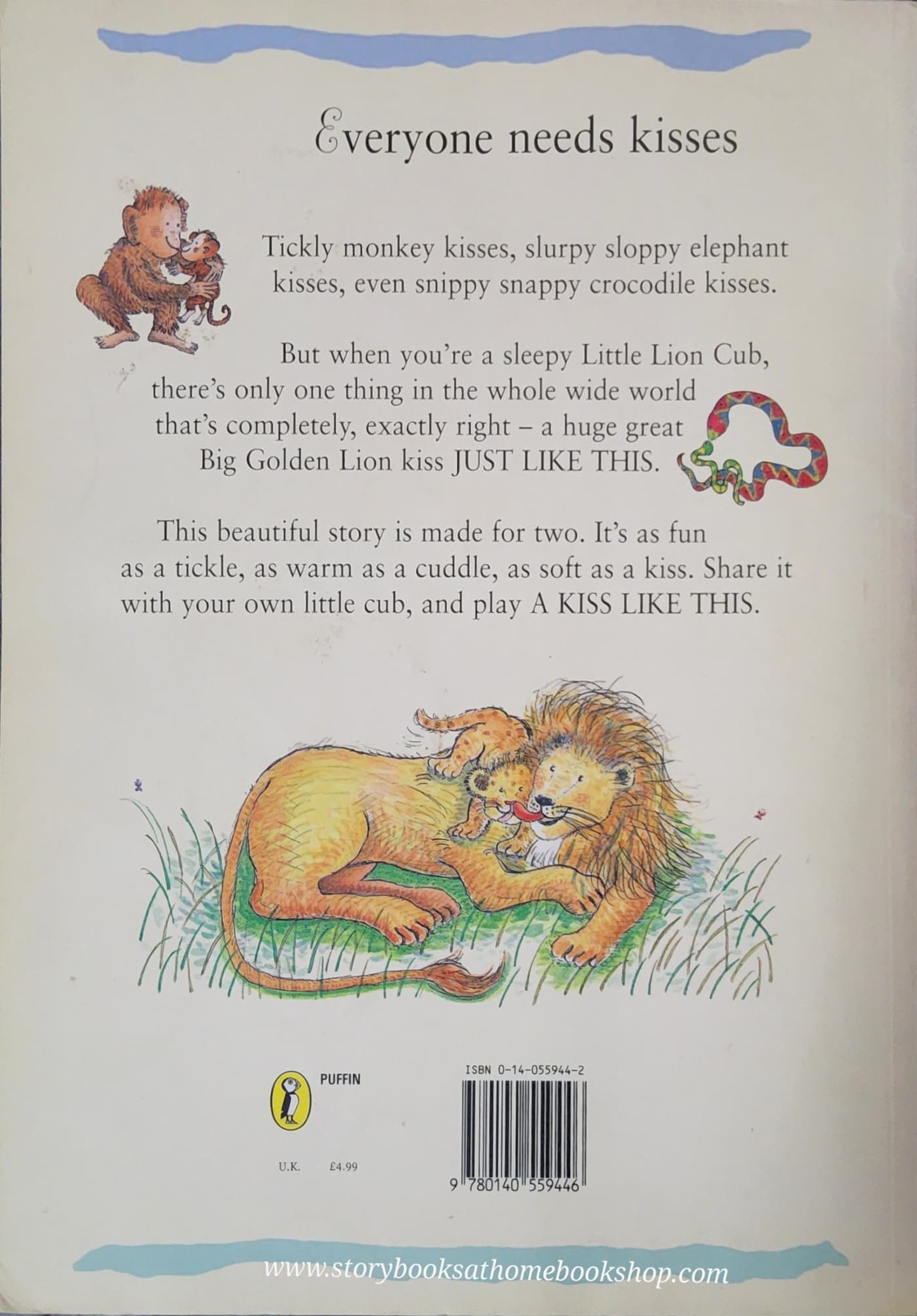 หนังสือนิทานปกอ่อน** 🍅A KISS LIKE THIS BY CATHERINE & LAURENCE ANHOLT