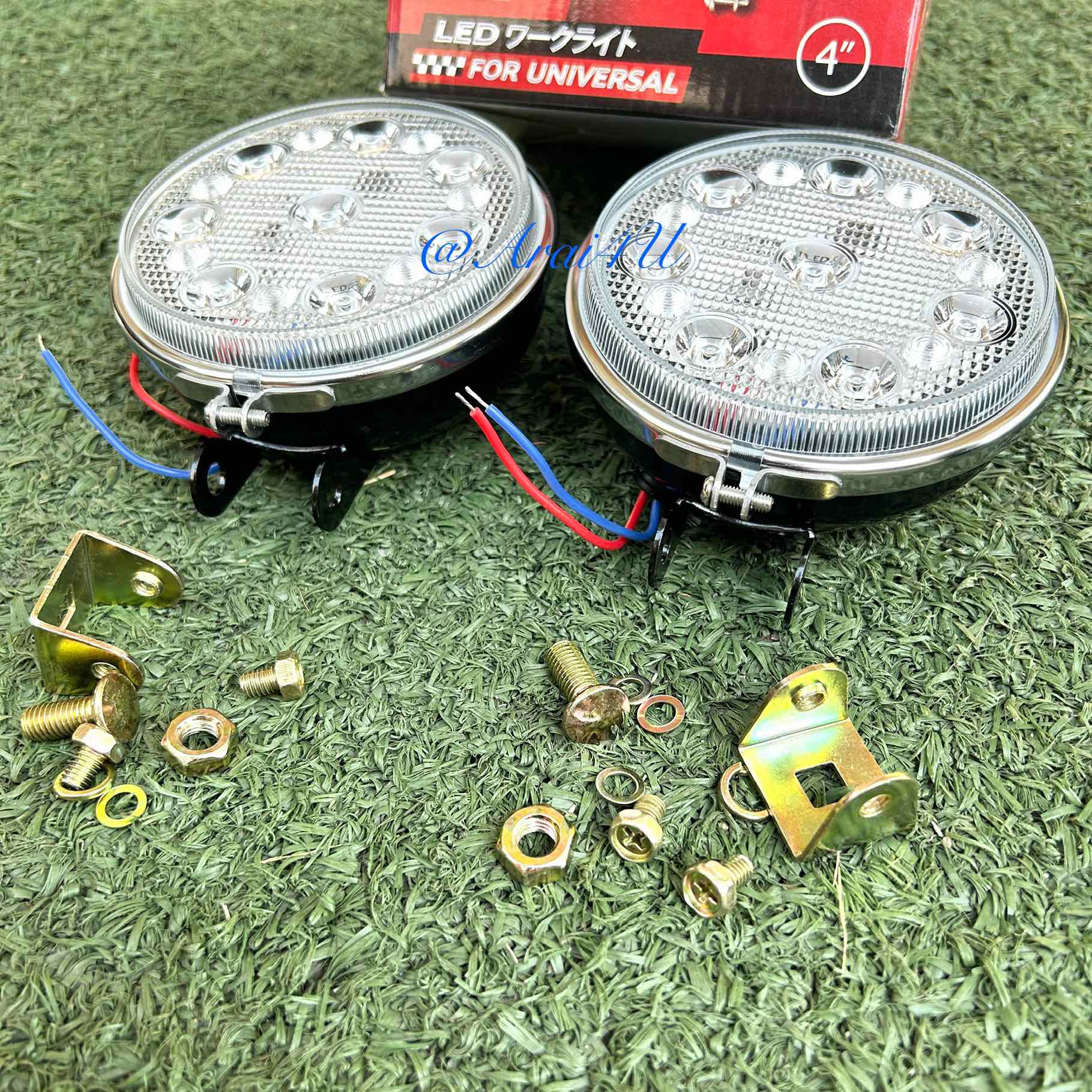 ไฟสปอร์ตไลท์ LED 12V/24V กลม 4นิ้ว 6000K คู่ละ