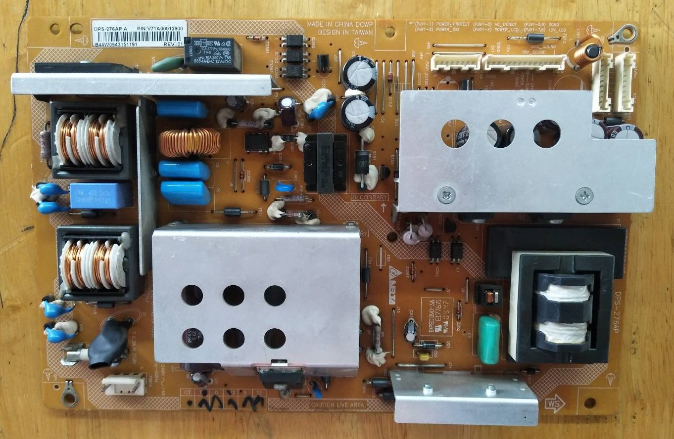 ซับพลาย TOSHIBA อะไหล่แท้/ของถอด ใช้กับรุ่น 40CV600T พาร์ท V71A00012900