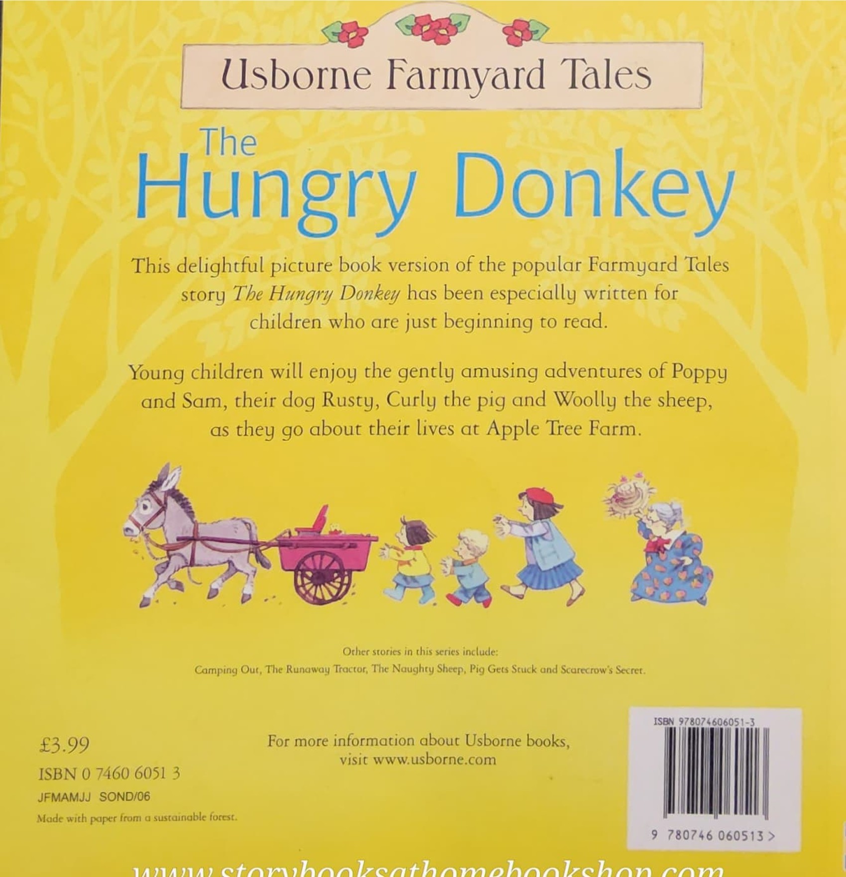 หนังสือนิทานปกอ่อน** 🍅🍅USBORNE FARMYARD TALES: THE HUNGRY DONKEY♥️♥️