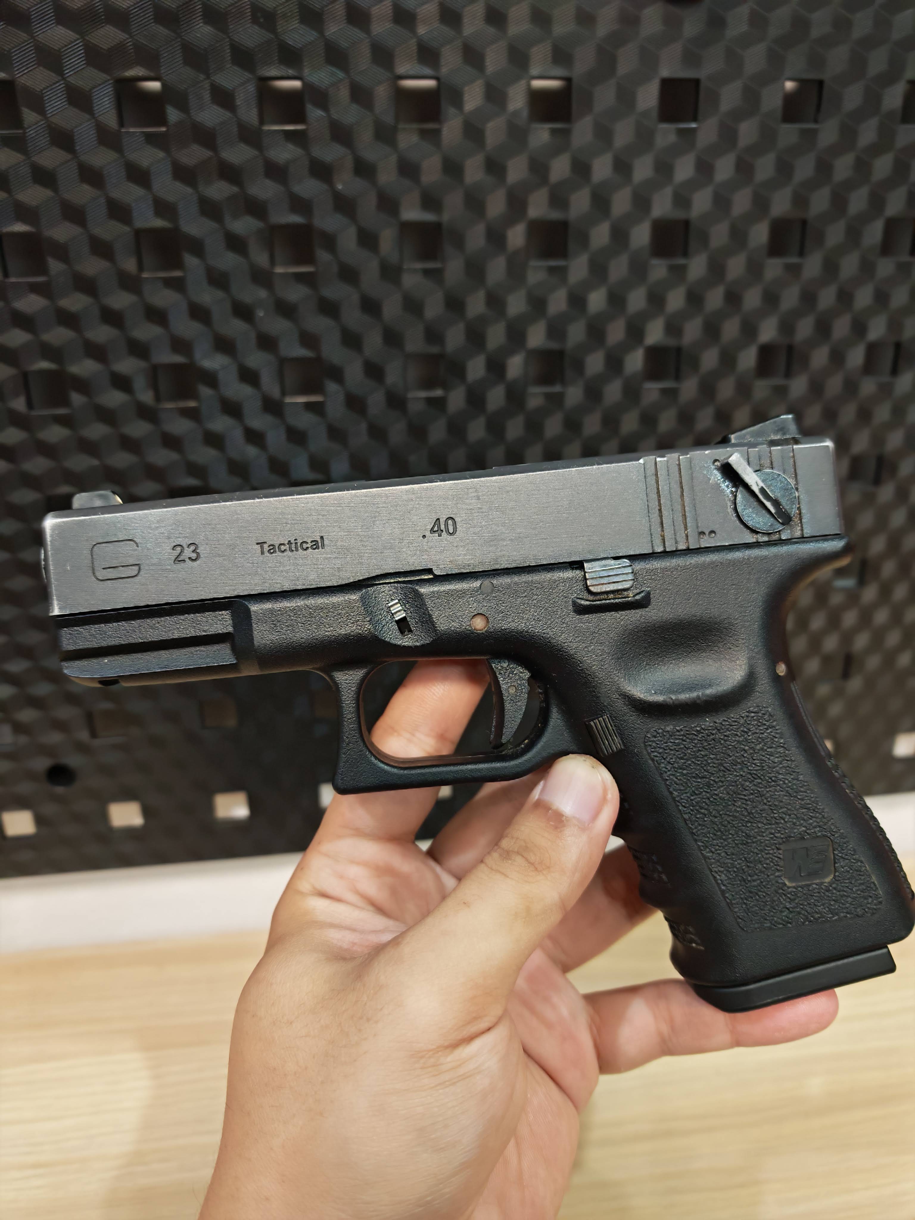 WE Glock 23 G 23 Gen 3 Full Auto ไต้หวัน BB Gun บีบีกัน แบบแก๊ส ปืนอัดลม Airsoft Gun มือสอง