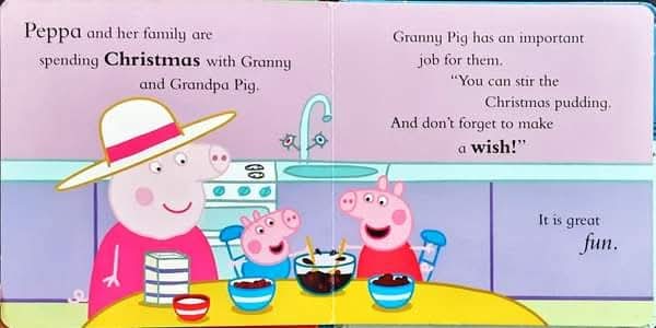 BOARD BOOK** 🍅🍓Peppa Pig Pappa's Christmas Wish