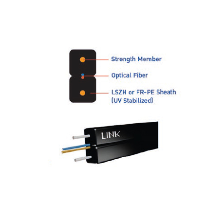 FTTx FLAT 4C, Non - Metallic Cable, LSZH (Distribution) 1,000 M.R