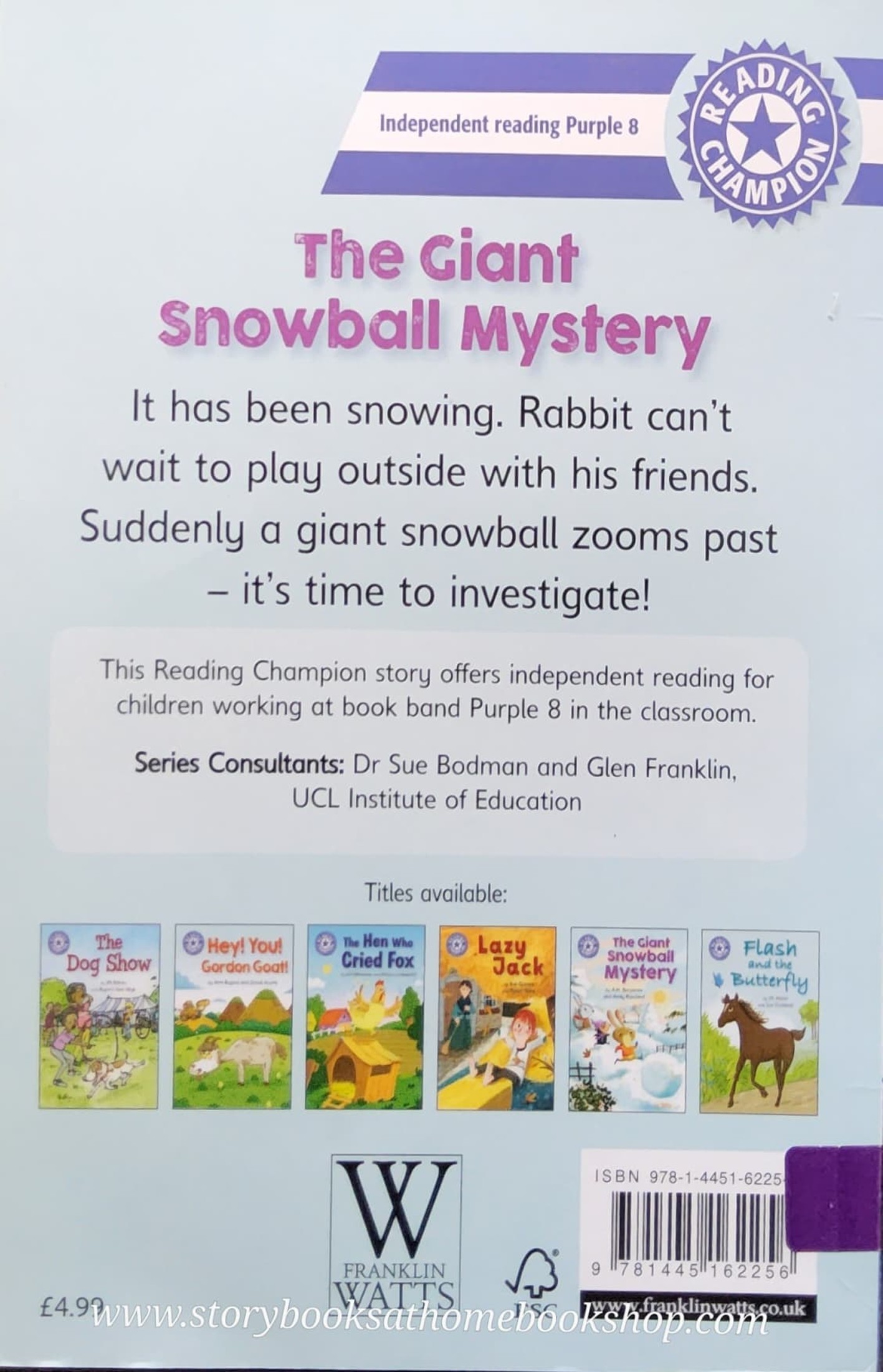 หนังสือนิทานปกอ่อน** 🍅READING CAMPION: THE GIANT SNOWBALL MYSTERY