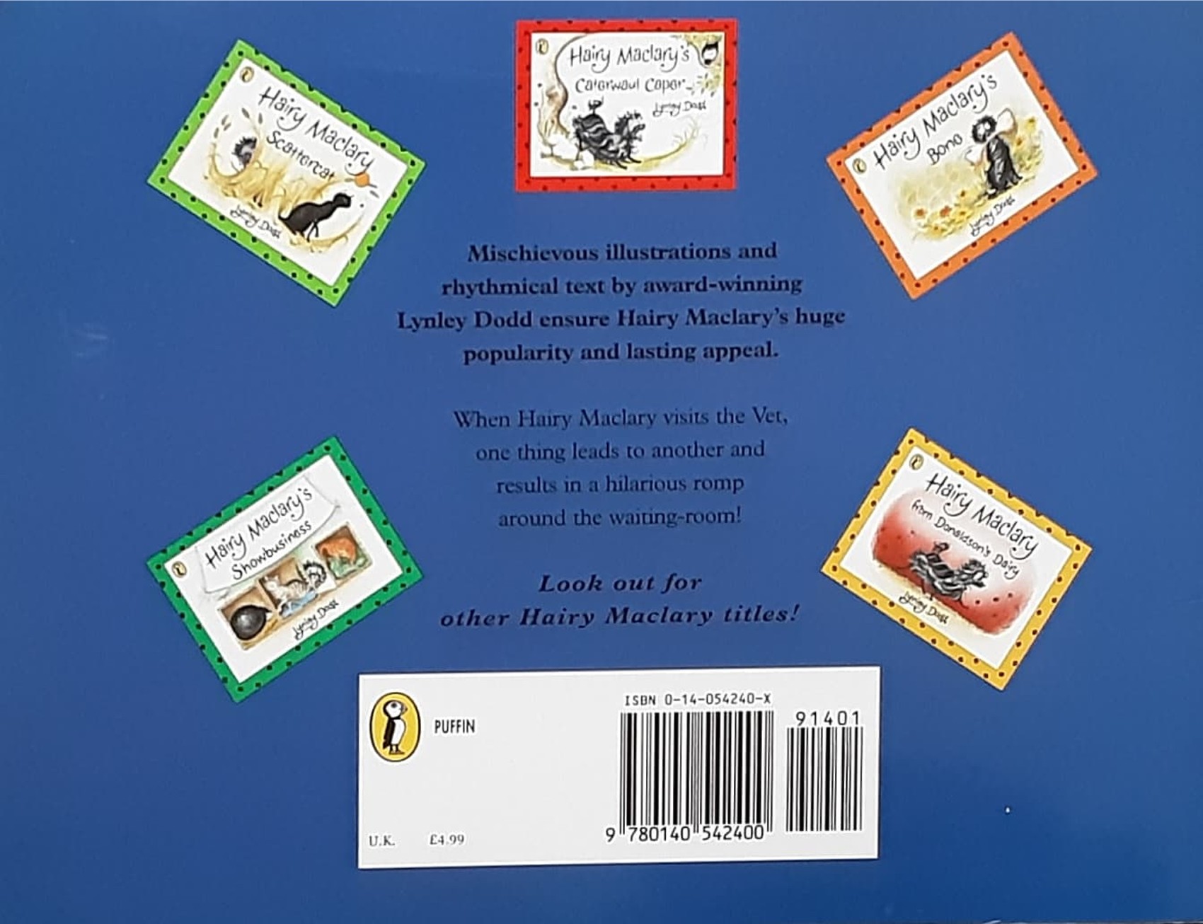 หนังสือนิทานปกอ่อน 🍅🍓Hairy Maclary's Rumpus at the VET by Lynley Dodd